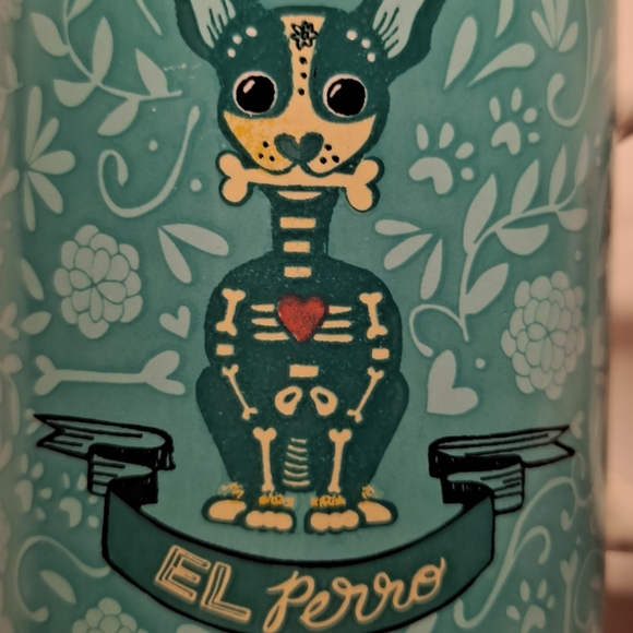 Day of the Dead Cup Sugar Skull Mug El Perro Dog Coffee Mug - Picture 4 of 5